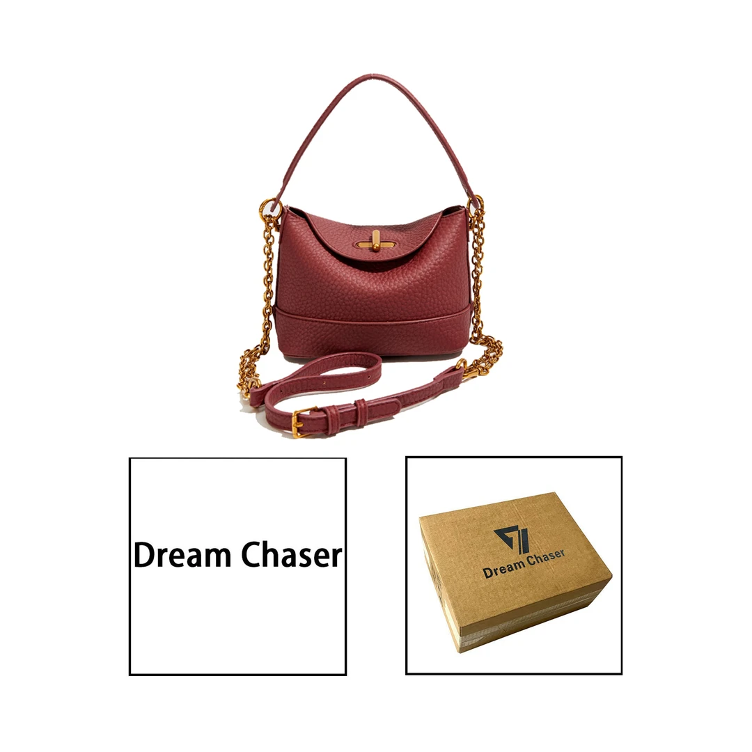 【一媛轻奢】饭盒包包女2024新款潮高级感小众百搭单肩斜挎包A-7651