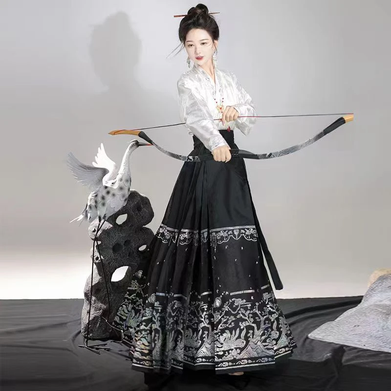 【九星连珠】百仙尚原创汉服新中式国风曹县马面裙日常百褶汉元素