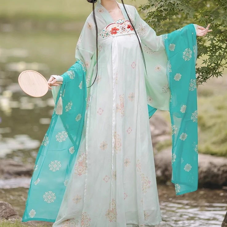 百仙尚汉服曹县马面裙汉服夏季春夏古风日常中国风印花仙气唐制齐