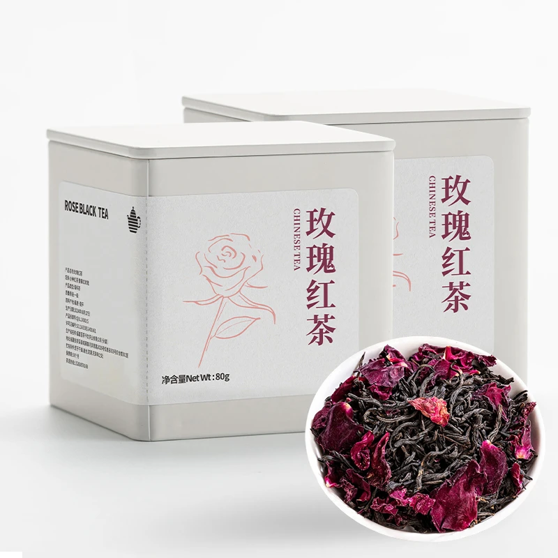 玫瑰红茶小种红茶秋冬花茶玫瑰花青素围炉煮茶武夷红茶