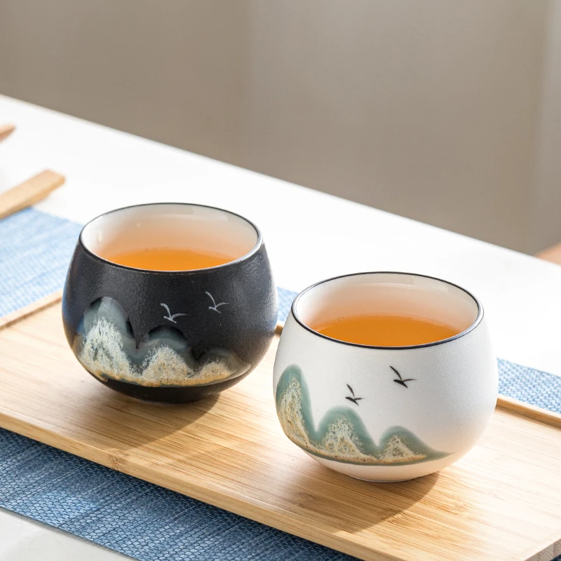 一品仟堂 清山主人杯陶瓷茶杯单杯家用个人杯功夫茶具简约品茗杯