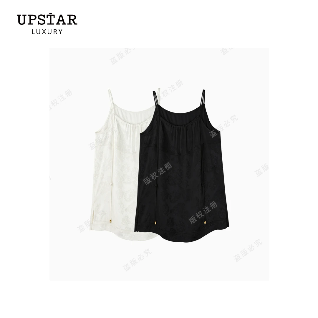 【Linda姐高端线】时尚气质提花纹理打底内搭吊带背心女AA4LDD124