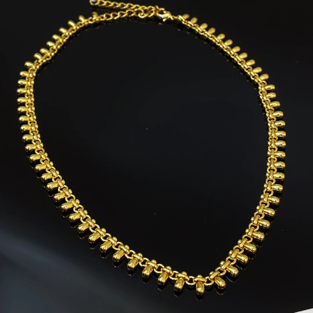 铜合金项链 项链珠宝女款锁骨链欧美简约经典气质首饰时尚