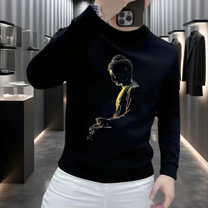 个性潮流重磅圆领卫衣痞帅街头宽松休闲秋冬季2024新款潮流上衣服