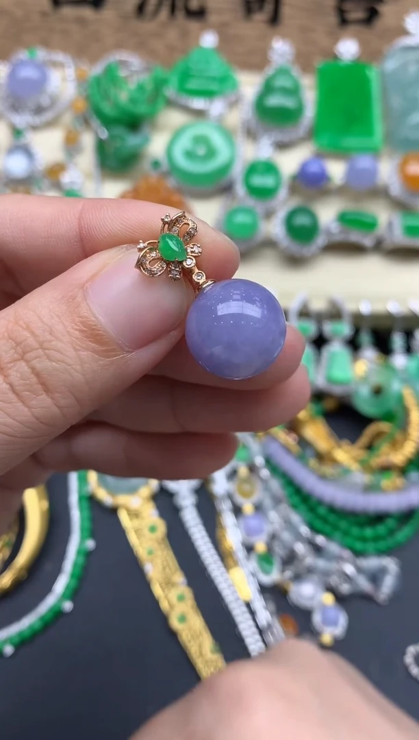 【闪购商品】翡翠颈饰18K金镶嵌633-中国好珍宝