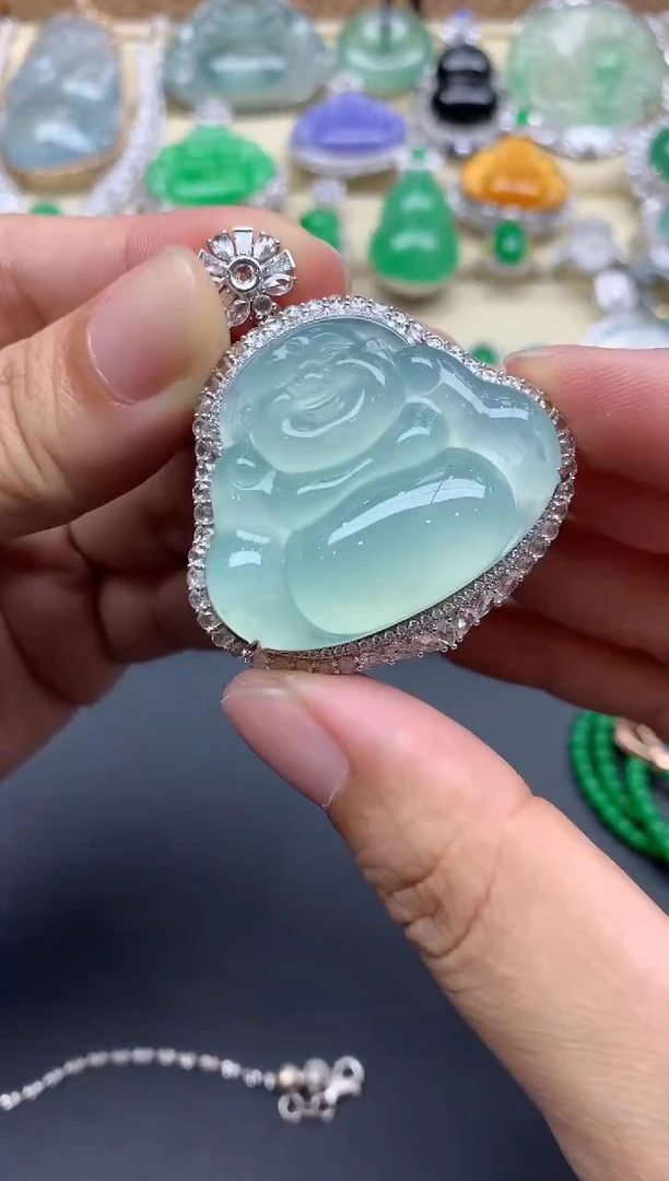 【闪购商品】翡翠颈饰18K金镶嵌719-中国好珍宝