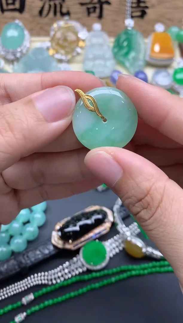 【闪购商品】翡翠颈饰18K金镶嵌158-中国好珍宝