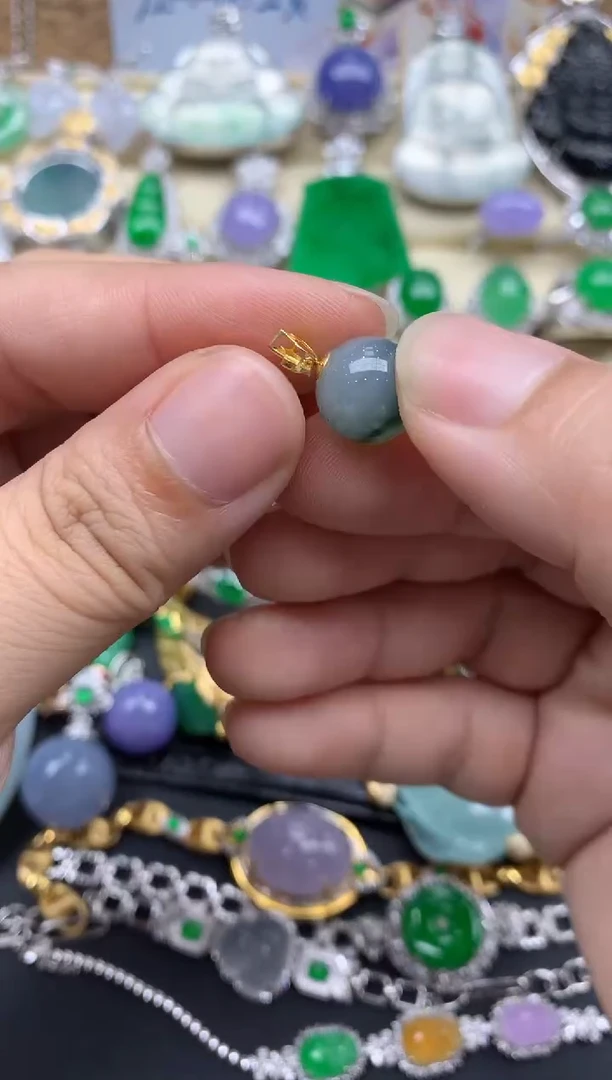 【闪购商品】翡翠颈饰18K金镶嵌61-中国好珍宝
