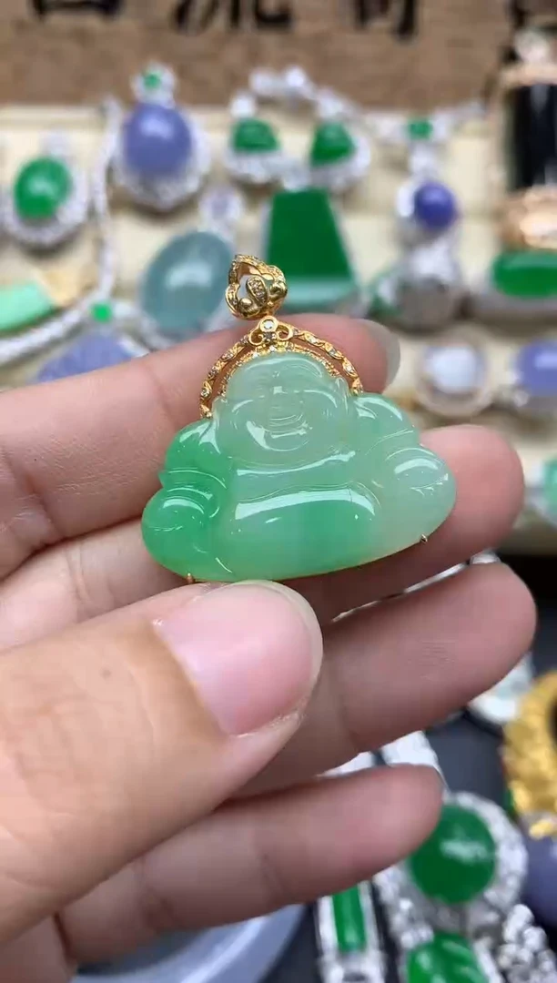 【闪购商品】翡翠颈饰18K金镶嵌552-中国好珍宝
