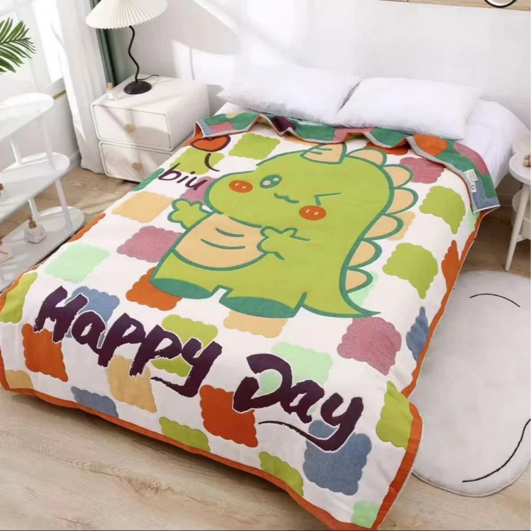 【MS】纯棉纱布面包被--快乐奶龙120*150