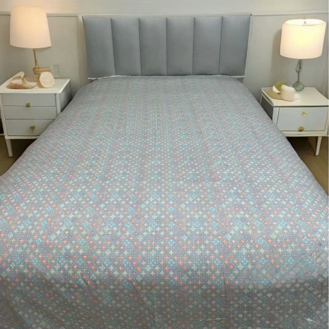 【MS】亲肤棉床单--迷你幸运花蓝（220*240）