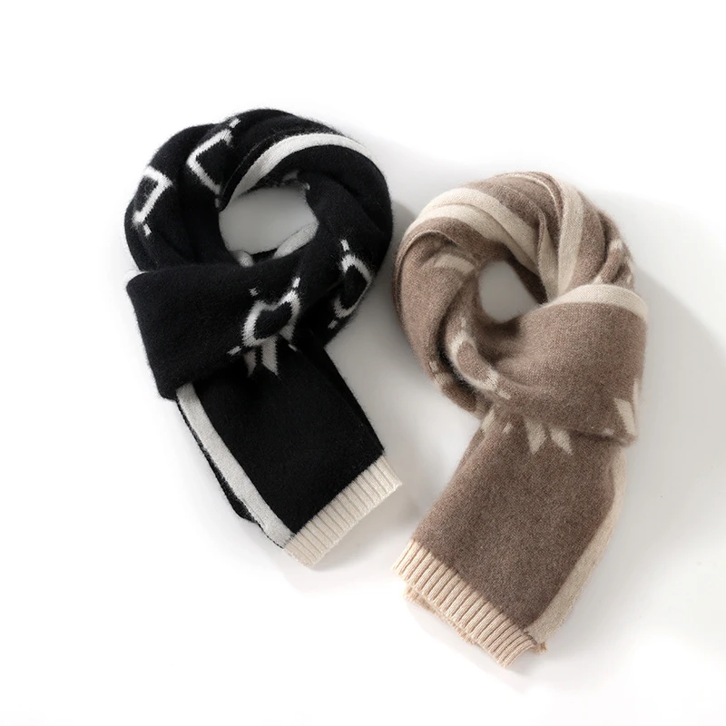 10070纯山羊绒双面双色 加厚围巾围脖 温暖保暖舒服满意度高材质