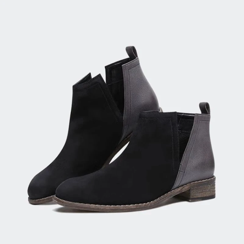 Skechers斯凯奇女鞋时尚百搭舒适休闲短靴49711-BKCC