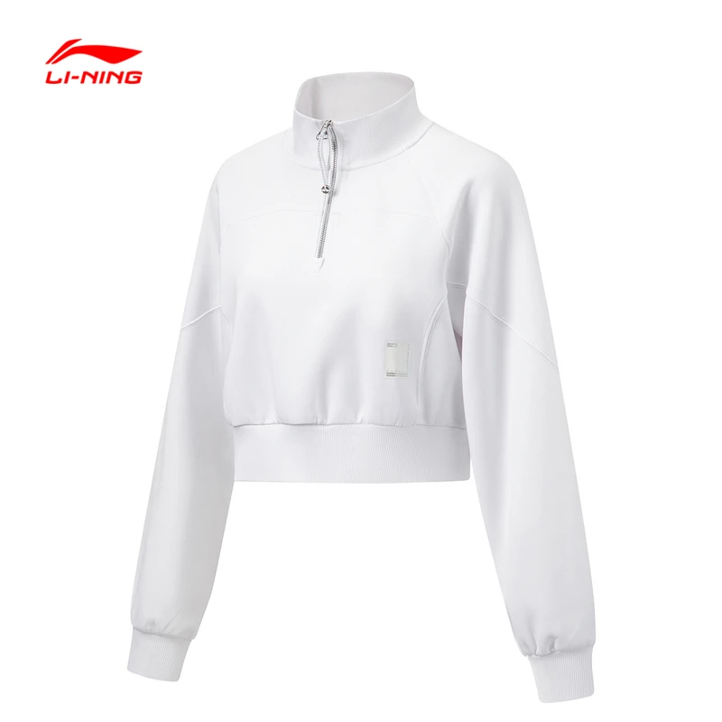 李宁女健身系列套头无帽卫衣时尚休闲跑步训练运动服AWDT504-B品