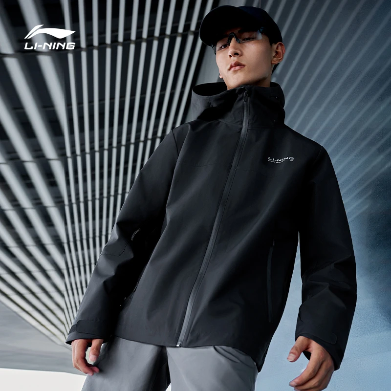 李宁龙甲系列男女同款防泼水运动风衣健身系列防风外套AFDT843
