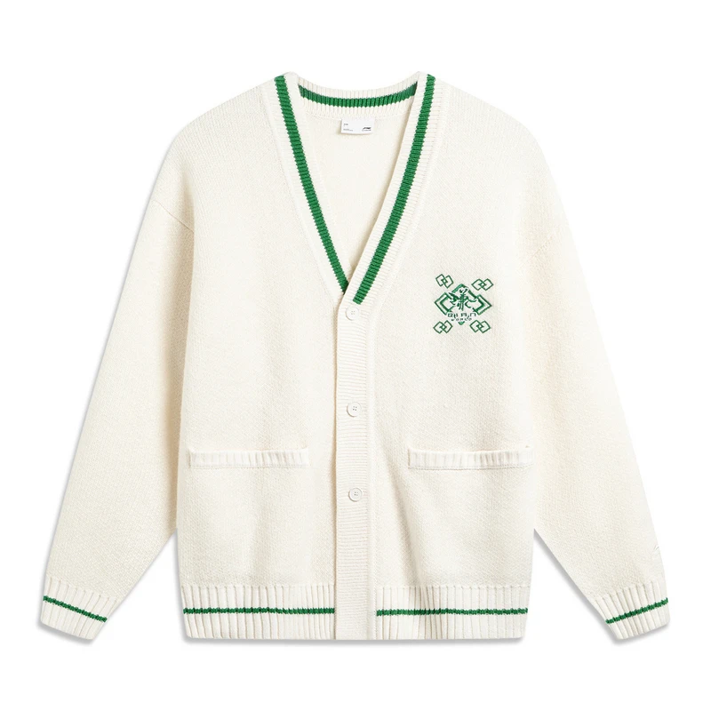 李宁男子运动生活系列时尚潮流休闲百搭宽松舒适编织衫AMBT245