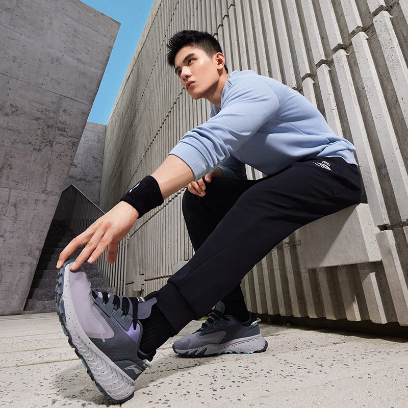 李宁运动裤男裤健身系列束脚舒适时尚加绒保暖卫裤AKLT793-3