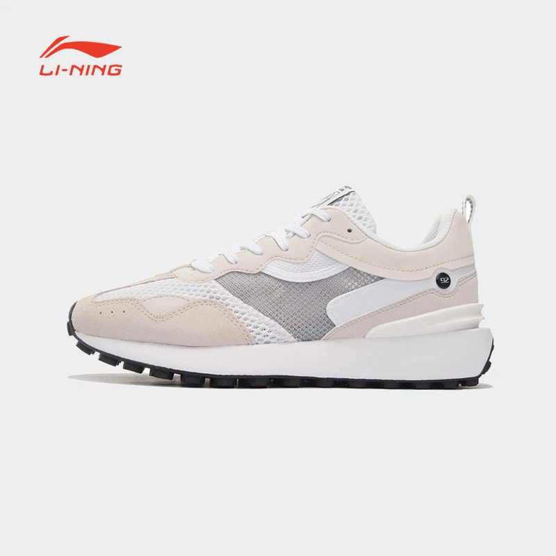 李宁休闲鞋女鞋方圆92休闲鞋夏季网面透气便运动鞋AGCS018-1-B品