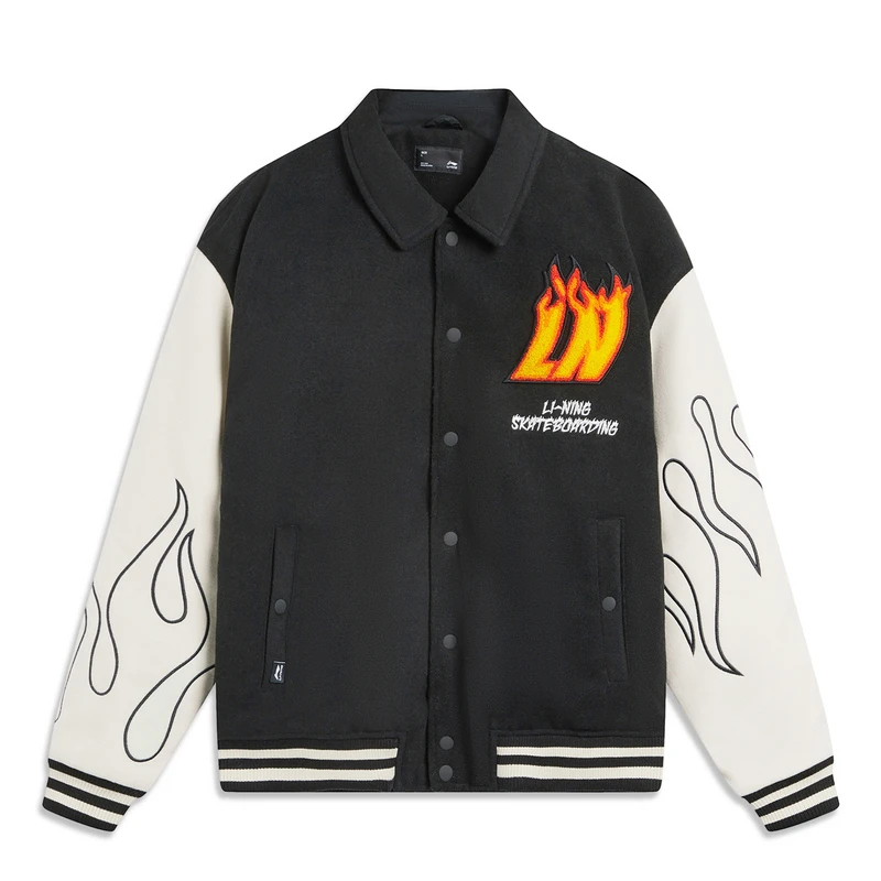 李宁男保暖百搭风衣冬季运动休闲长袖舒适上衣AFDT697-B品