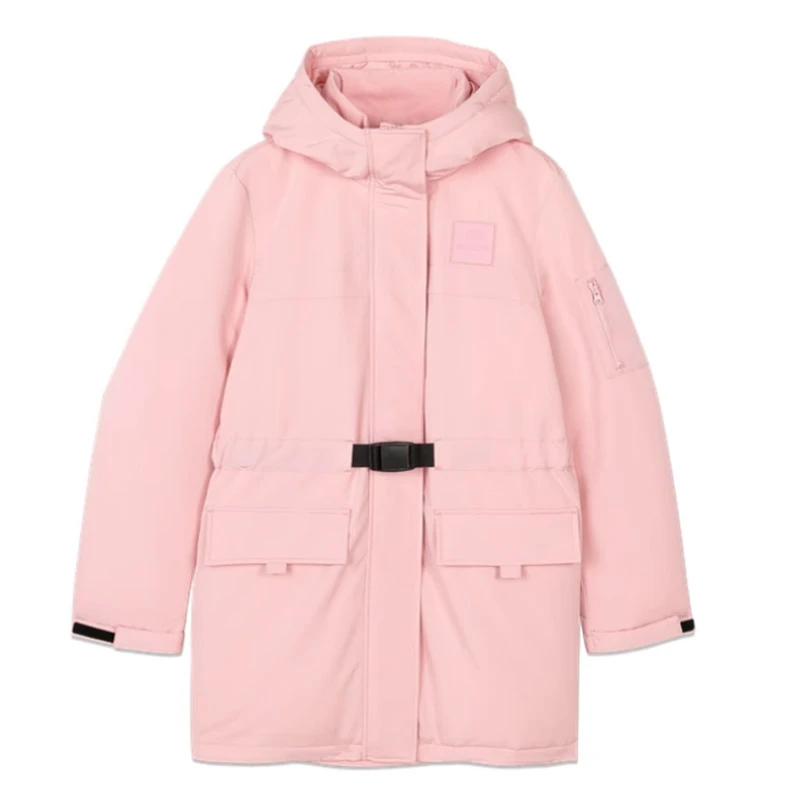 SKECHERS/斯凯奇女子舒适保暖粉色可爱休闲百搭中羽绒服L420W024