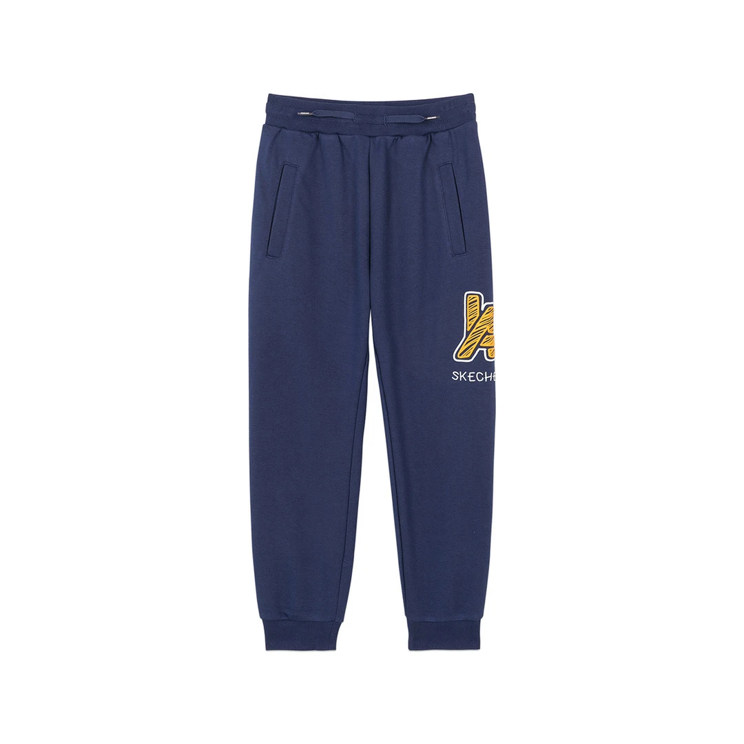 SKECHERS/斯凯奇舒适柔软夏季男童针织长裤运动裤休闲裤L420K142