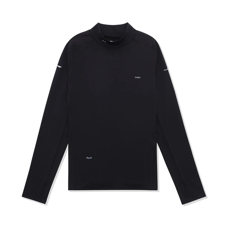 李宁跑步系列女春贴身型长袖T恤轻盈舒适弹力运动上衣ATLS126-B品