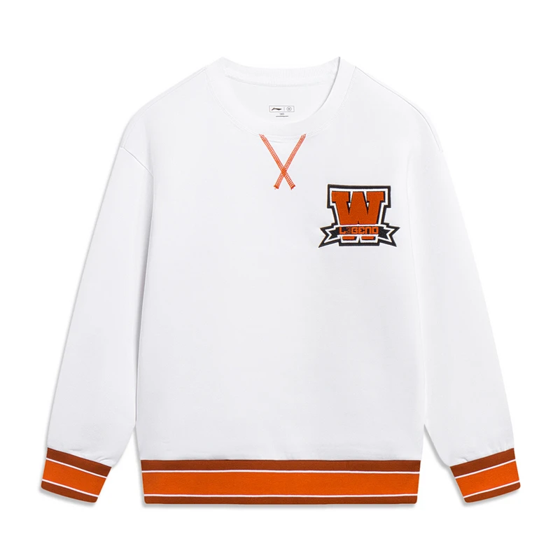 LI-NING/李宁童装男大童韦德系列宽松休闲套头卫衣YWDT043-1-B品