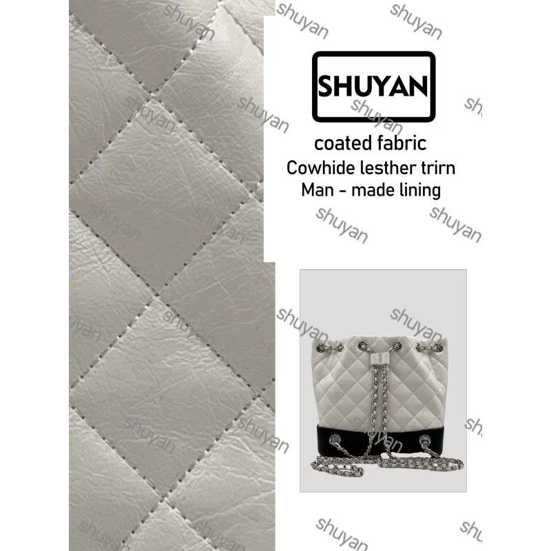 姝宴手工打造真皮女士新款包TA0237油蜡水桶白色