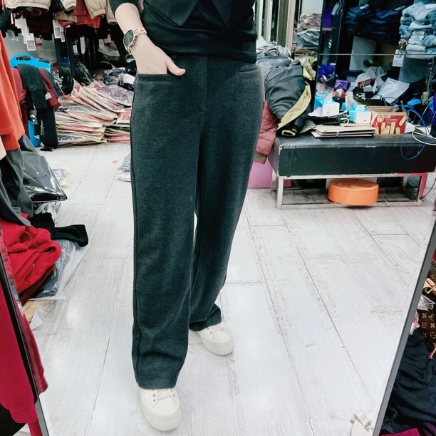 秋冬超优质高级细尼小直筒休闲裤3867品