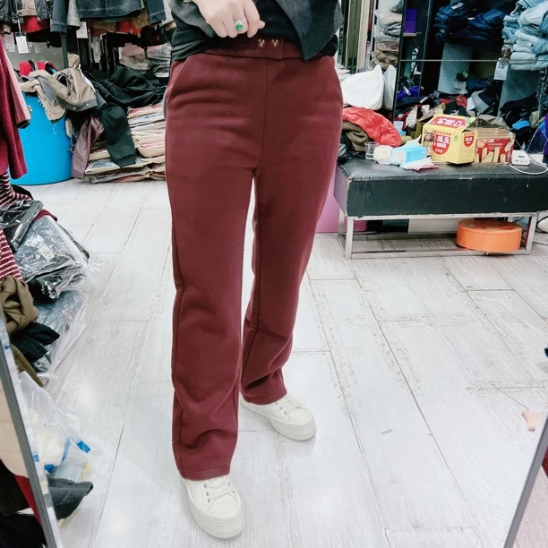 优质专柜款水晶绒3色松紧腰高级西裤休闲裤8880品