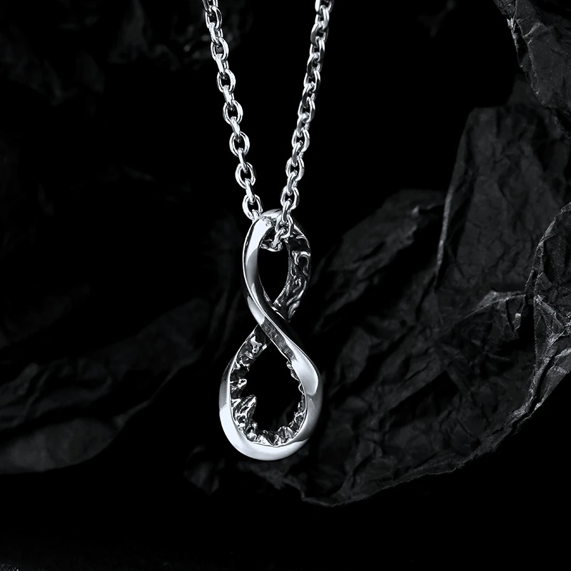 钛钢吊坠 山海钛钢男女 小众设计潮牌百搭情侣项链 高级感不掉色