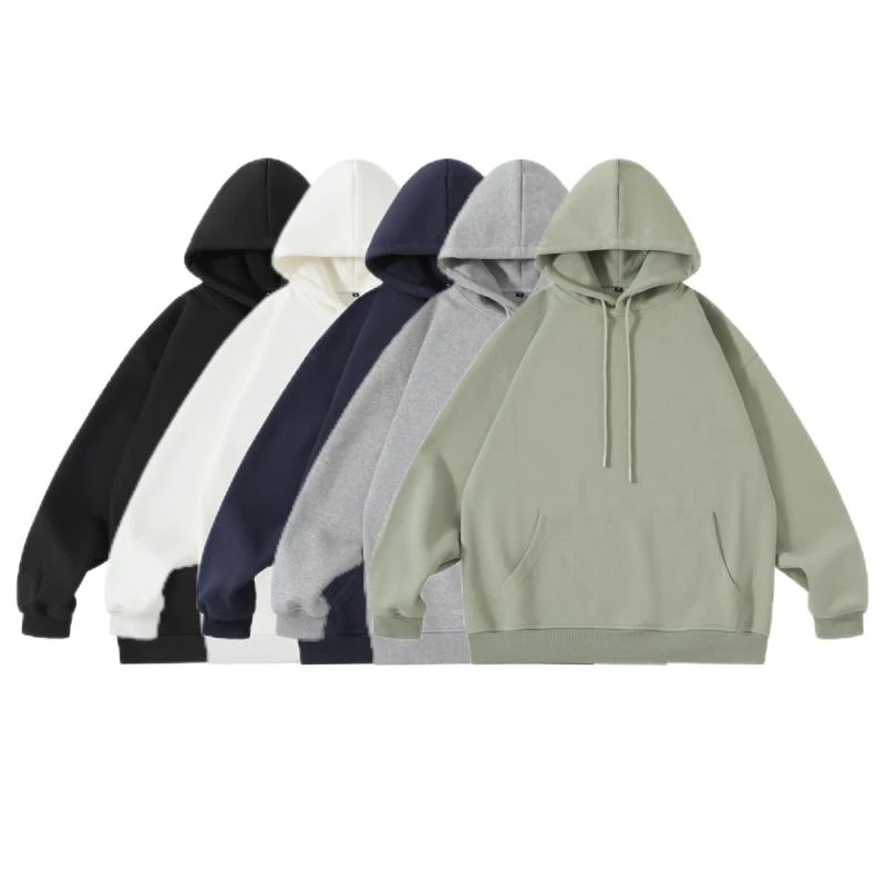 【加绒】春秋款纯色连帽保暖卫衣长袖休闲百搭宽松韩版套头ins美式