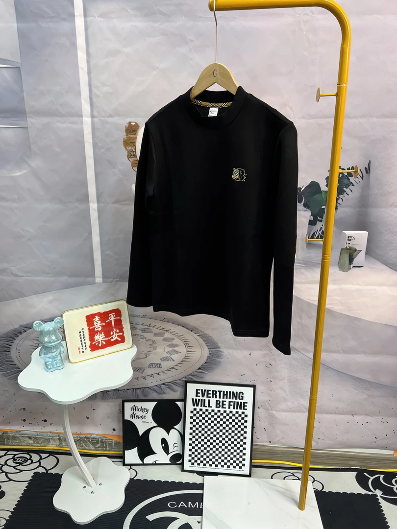 新款上新男士定制打底衫T恤风格拼接百丽格元素百搭