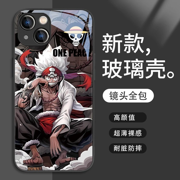 适用苹果/华为/小米/oppo/vivo动漫海贼王尼卡形态路飞爆款手机壳