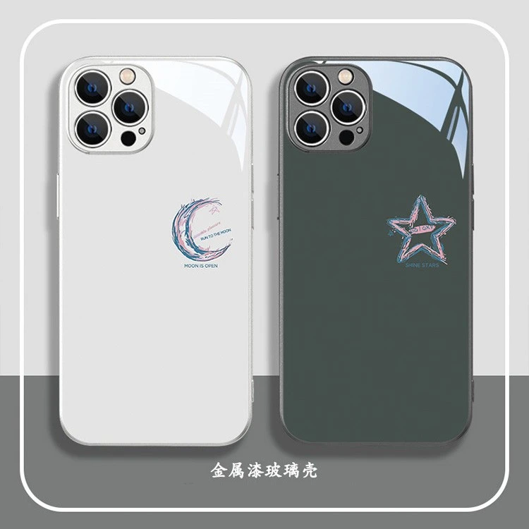 适用苹果17/华为/小米/oppo/vivo简约星星月亮网红创意爆款手机壳