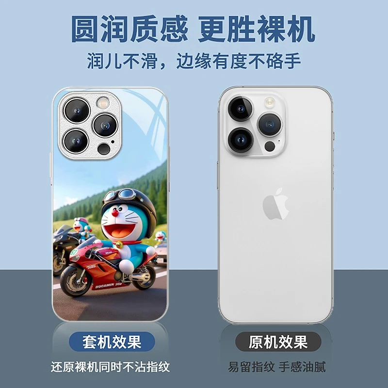 适用苹果15/华为pura70/小米14/oppo/vivo潮流叮当猫网红手机壳