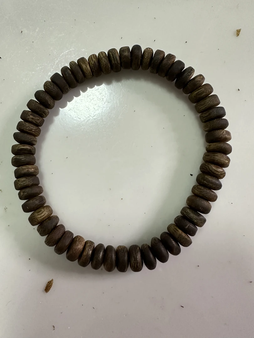 绿棋楠沉香随形算盘珠5克