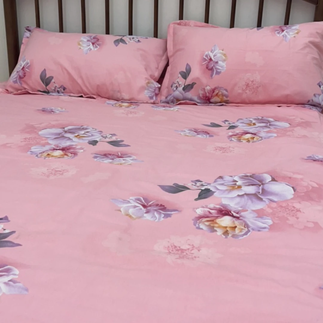 双人床加厚纯棉斜纹三件套