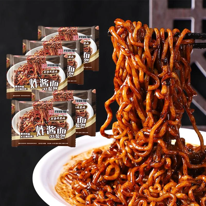 同碗福韩式炸酱面113g*5包正宗速食拌面泡面方便面香辣夜宵美食