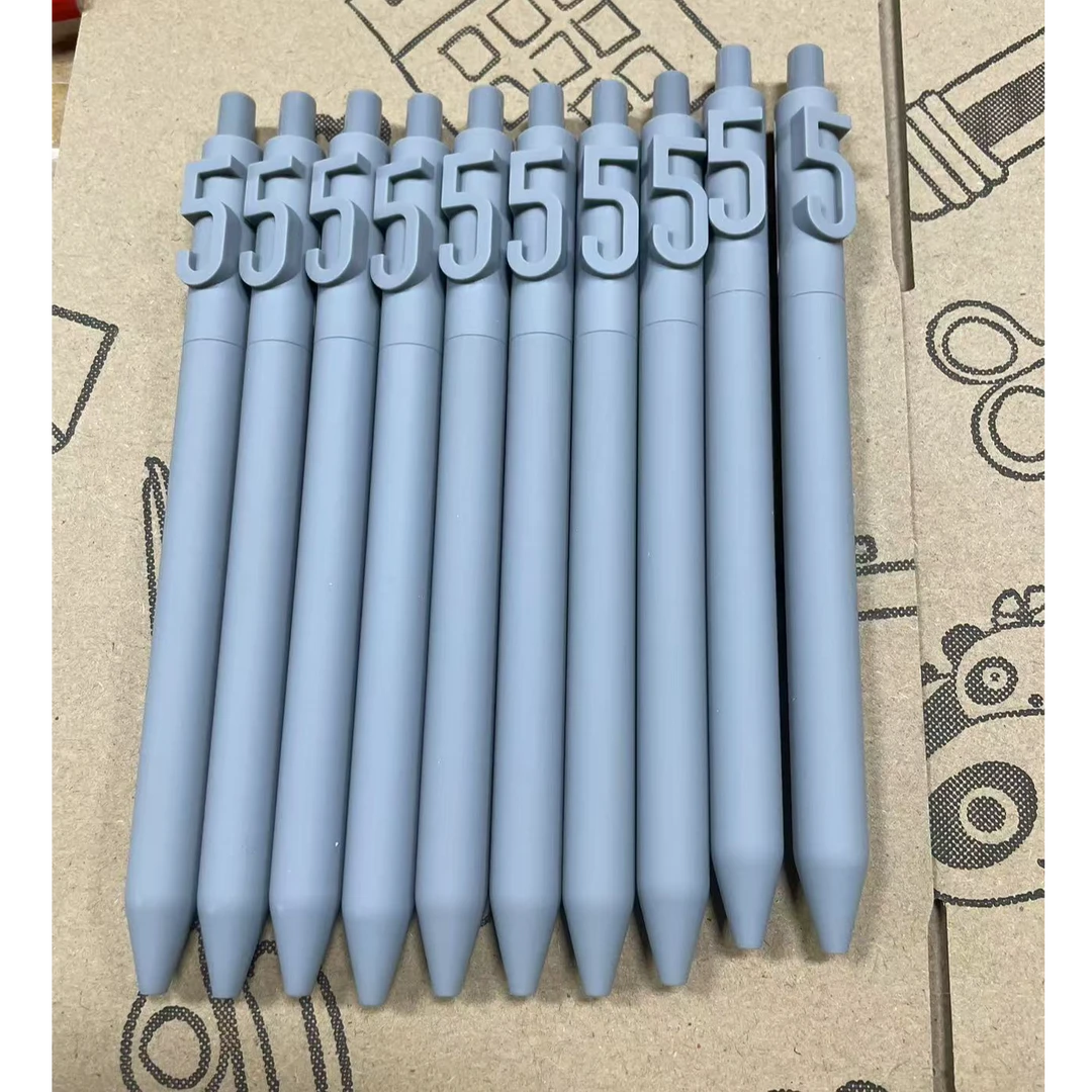 kaco数字5黑色中性笔【整盒10支】