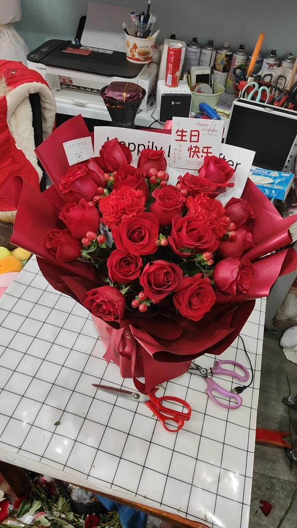 19朵红玫瑰花束送爱人送朋友
