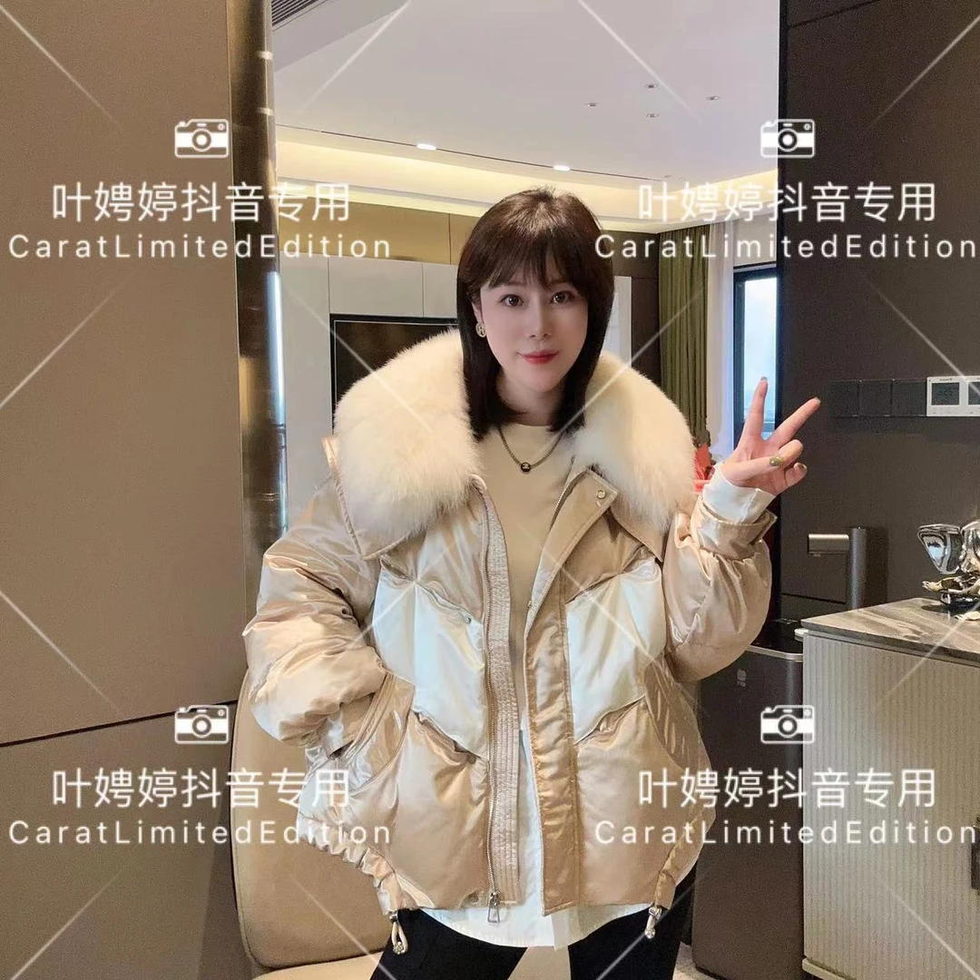 2022冬季高端轻奢鹅绒时尚简约设计高级百搭显瘦羽绒外套PT4687
