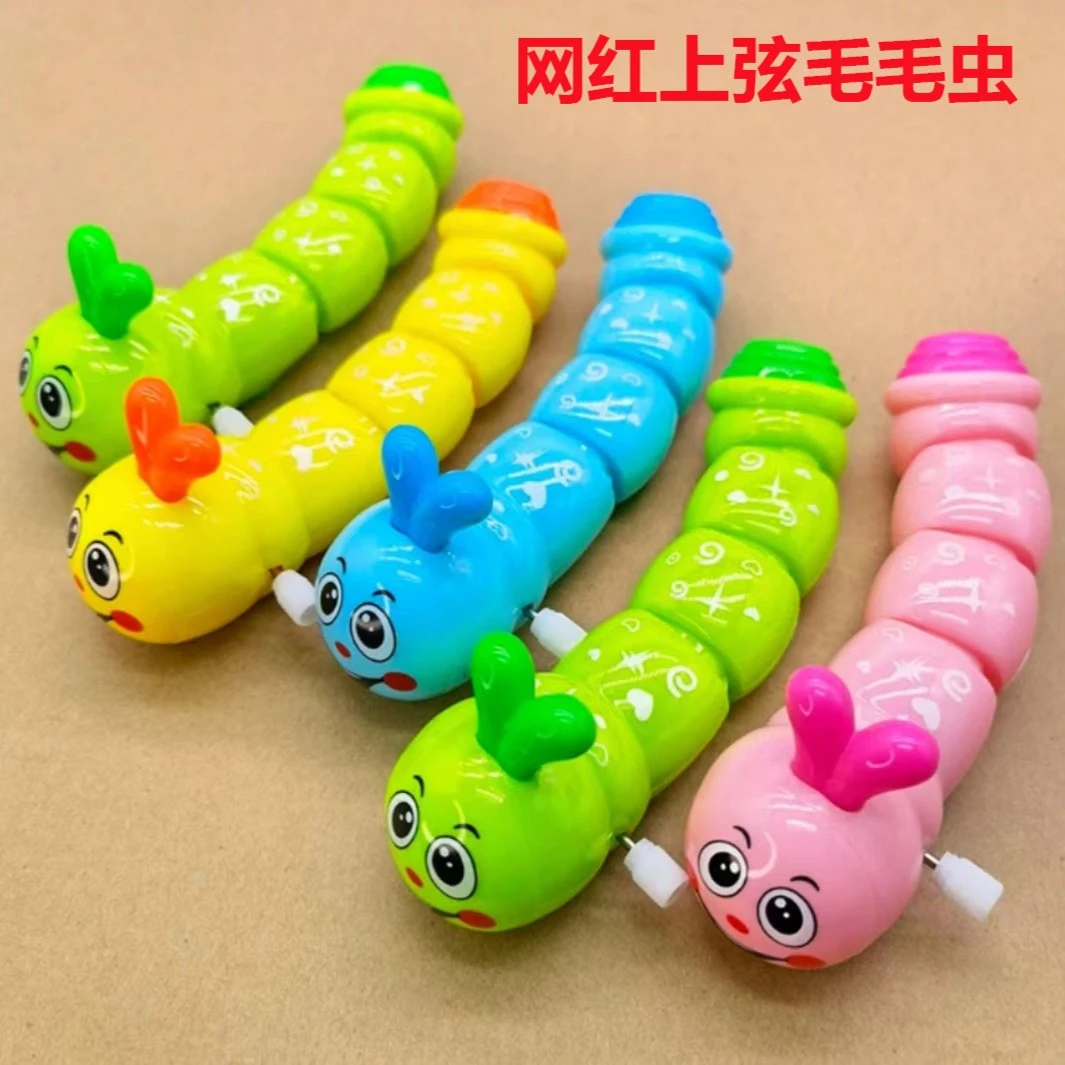 益智学爬发条玩具迷你益智0-3岁网红上弦发条圆圆虫玩具仿真动物