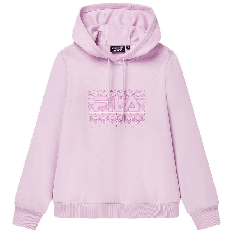 FILA/斐乐女士卫衣高圆圆同款22新冬时尚休闲连帽卫衣F11W247201F