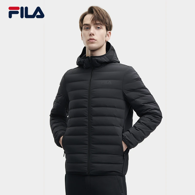 FILA/斐乐男士挺括有型保暖冬休闲男子商务轻羽绒服F11M348911F