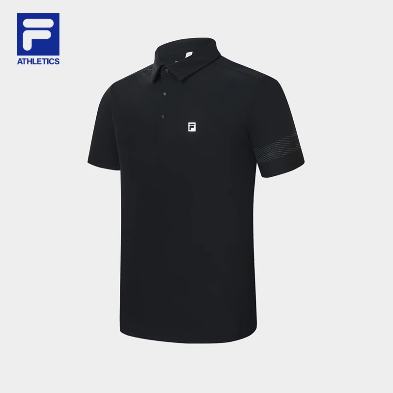 FILA斐乐POLO衫男装夏季防晒凉感立领简约运动上衣A11M321115G