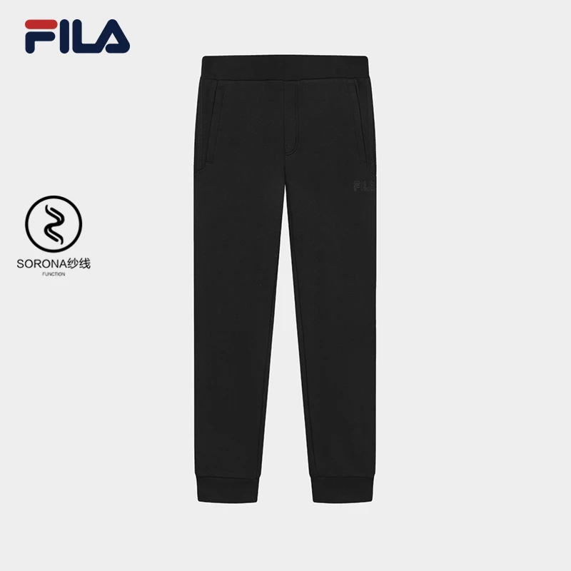 Fila/斐乐【棉涤毛圈束脚休闲裤】弹力亲肤保暖时尚长裤F61M448602A