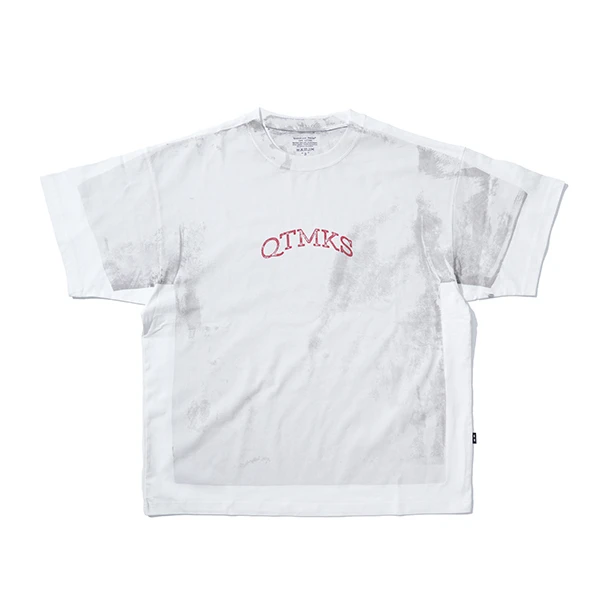 Quotation Marks 数码直喷做旧假两件T恤ST2420509