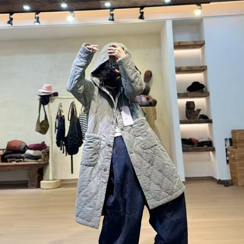 忆古朴拙240720戴帽款葫芦切楠多工艺长棉衣