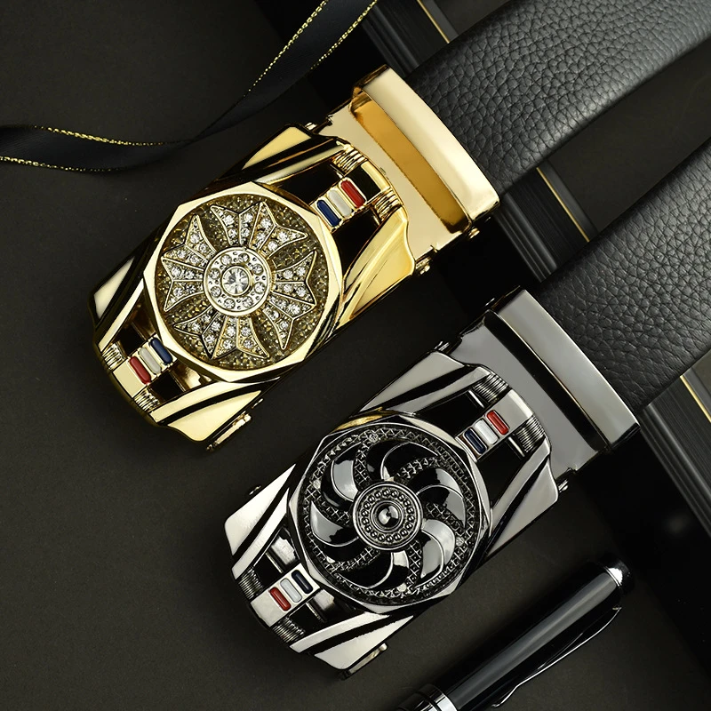 男士好看个性自动腰带可旋转扣头中青年潮流韩版爆款皮带时尚休闲